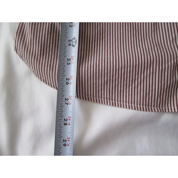 Women's Anne Taylor Button Stripes Long Sleeve Shirt Sz 8 (WB446) - Picture 5 of 8